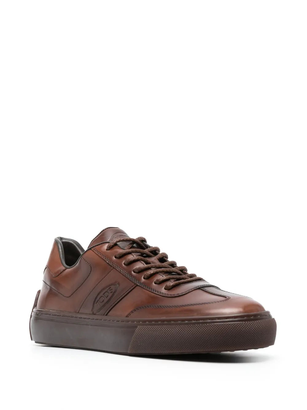 Logo-Debossed Leather