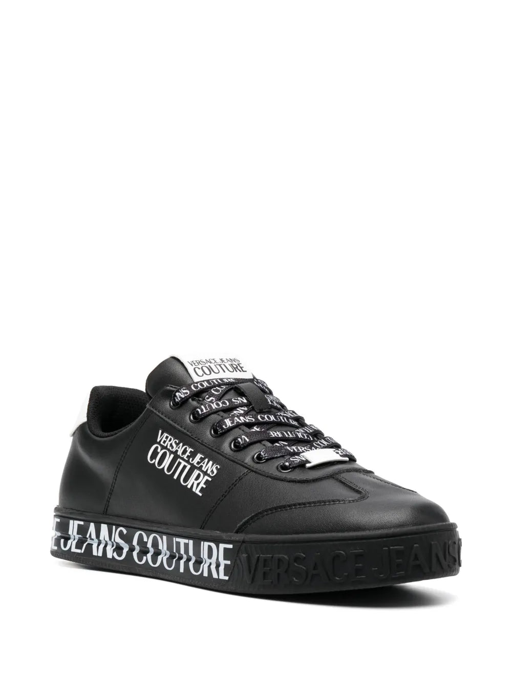 Jeans Couture Logo-Print Low-Top