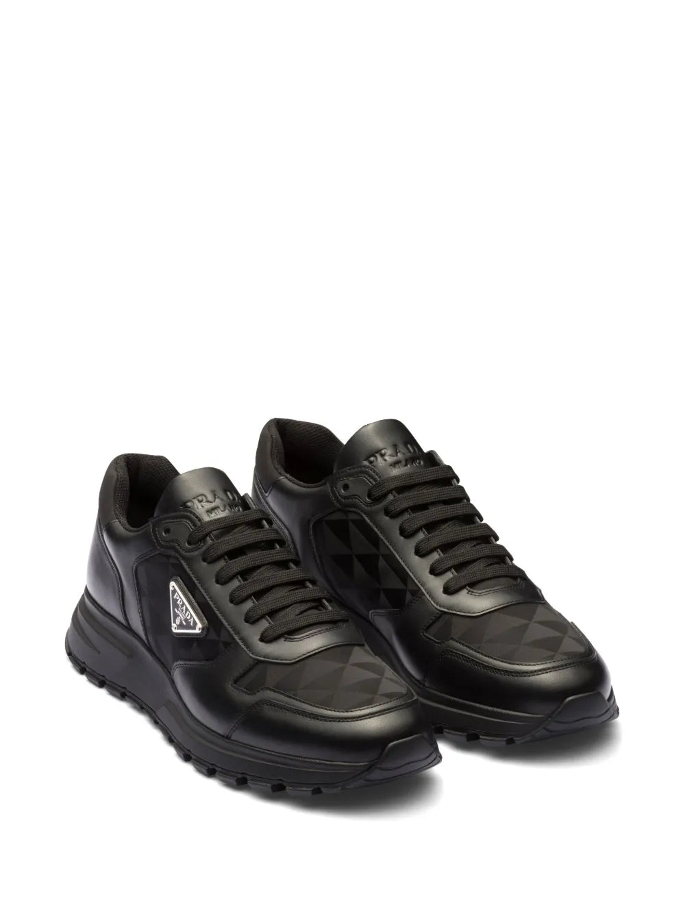 Logo-Jacquard Leather