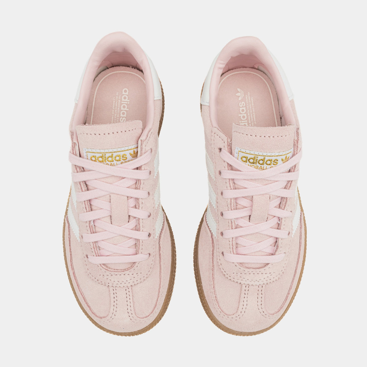 Exclusive Handball Spezial Preschool Lifestyle Shoes (Pink/White) — 10.5C — Side View