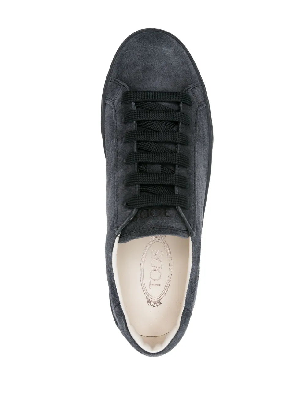 Logo-Embossed Suede