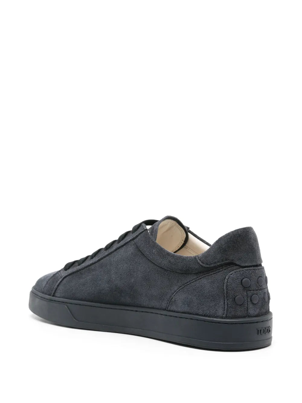 Logo-Embossed Suede