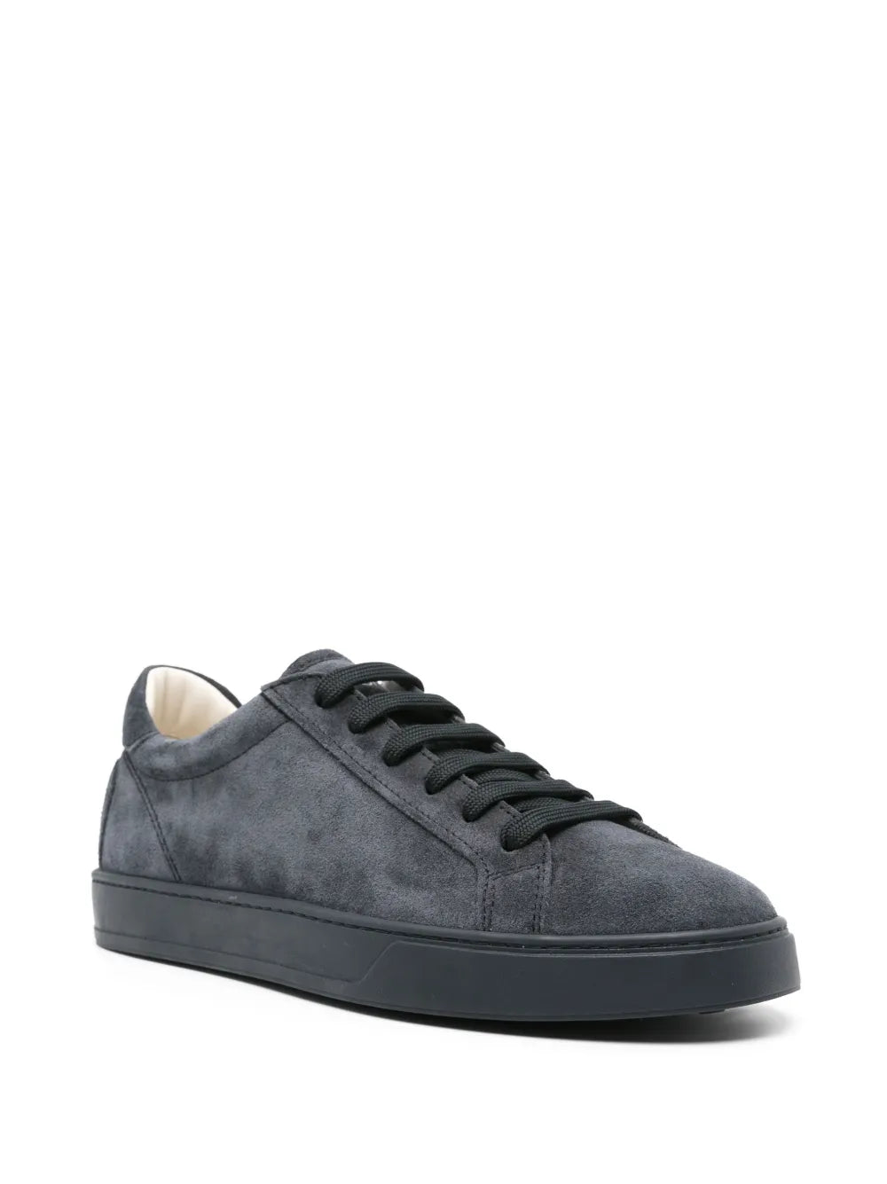 Logo-Embossed Suede