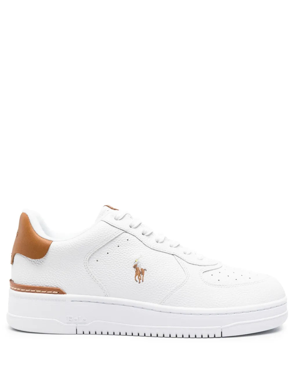 Polo Pony Embroidered Leather