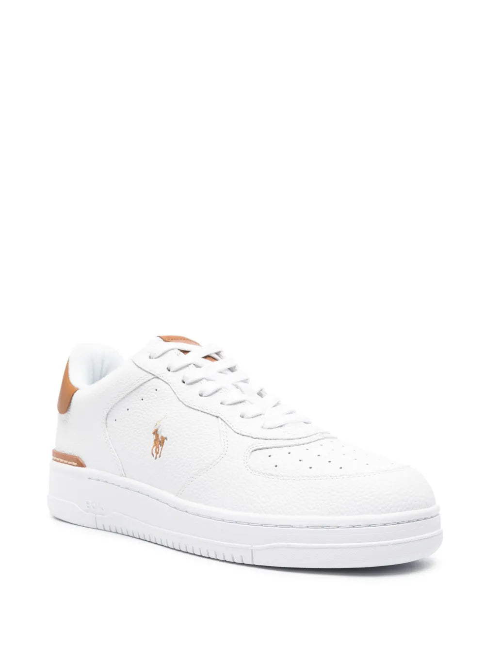 Polo Pony Embroidered Leather