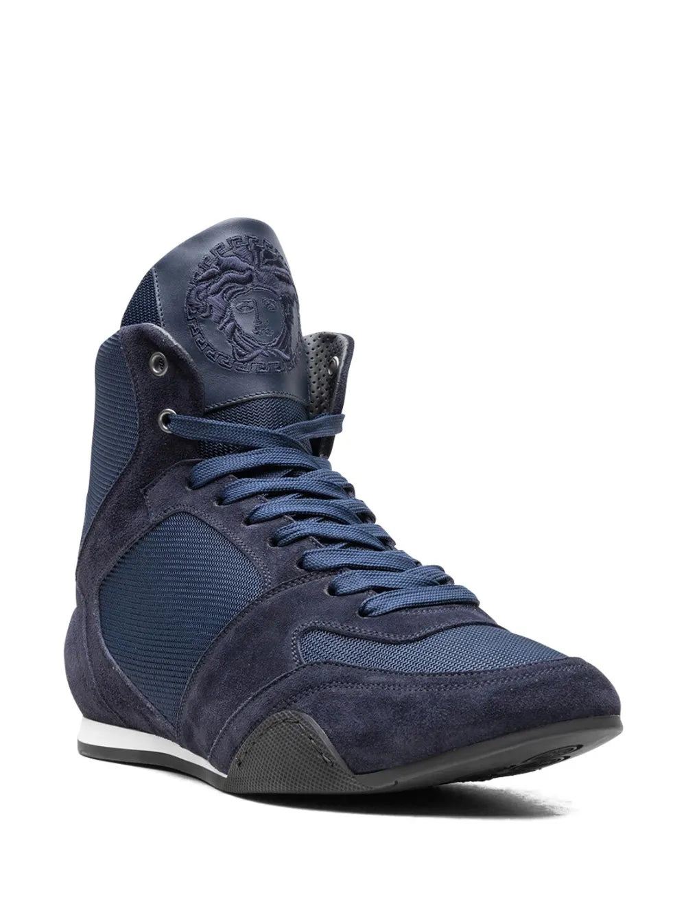 High Top Greek Key Navy