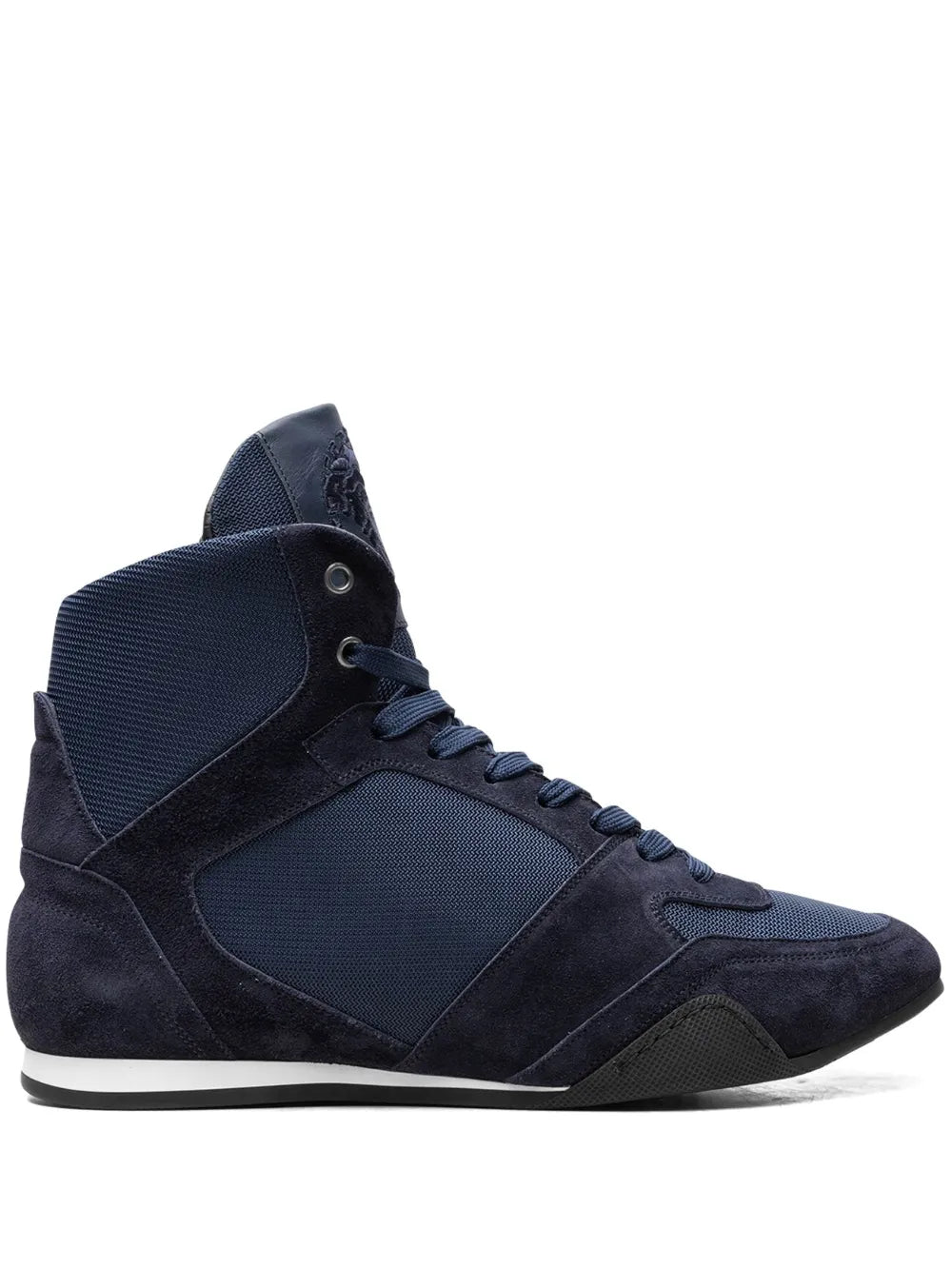 High Top Greek Key Navy