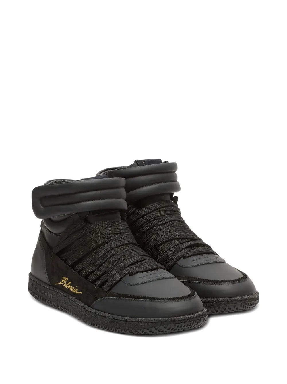 Leather-Panelled Trainers