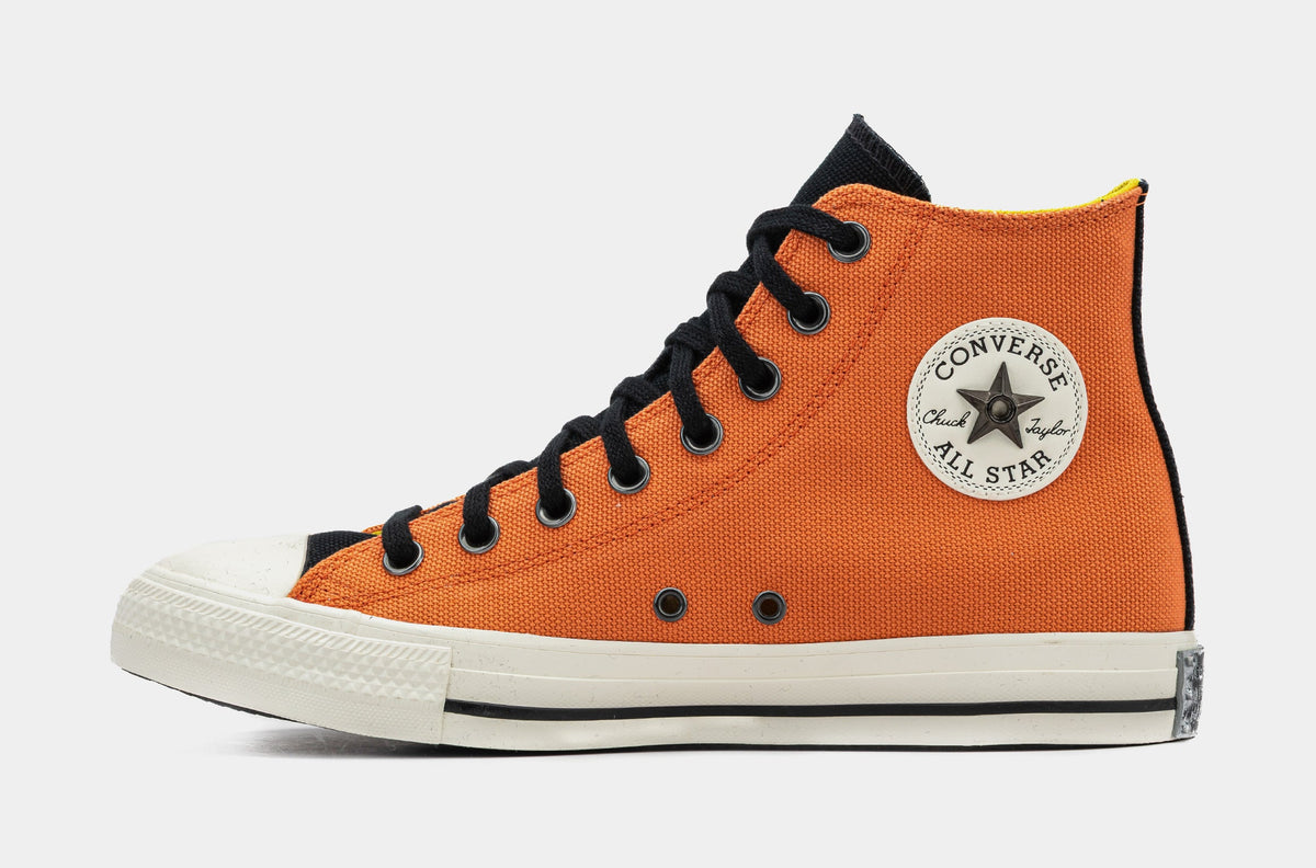 Exclusive Chuck Taylor All Star x Naruto Mens Lifestyle Shoes (Orange/White) — 4 — Back View