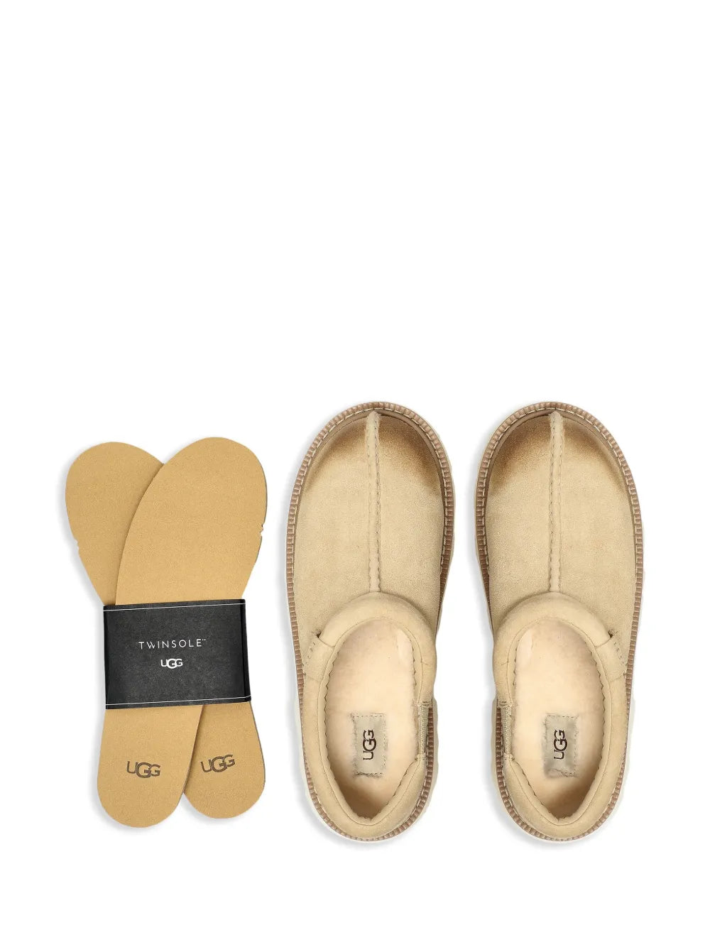 M Tasman Lug Mules - - Leather - Beige