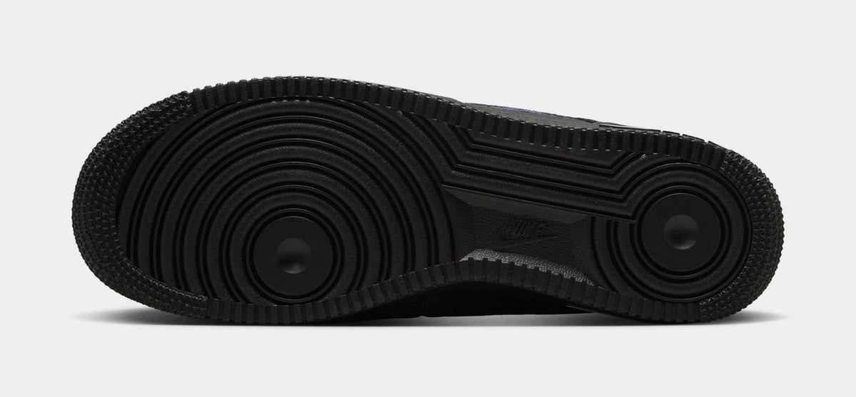 Exclusive Air Force 1 '07 LV8 Mens Lifestyle Shoes (Black/Hydrangeas) — 6 — Top View