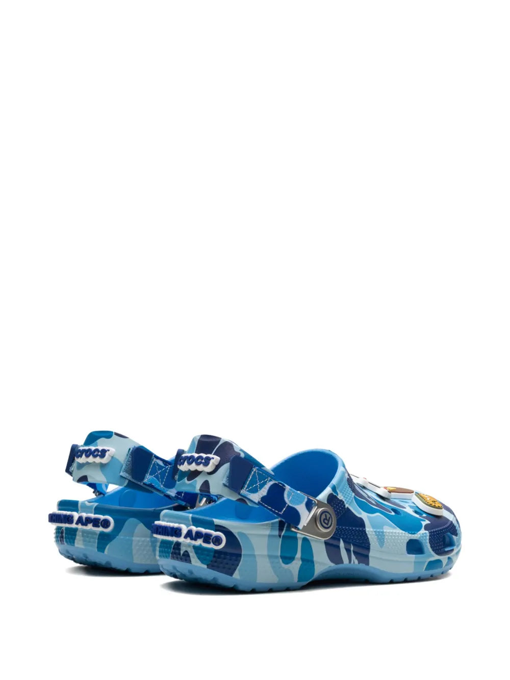 X A Bathing Ape Clog Blue Camo