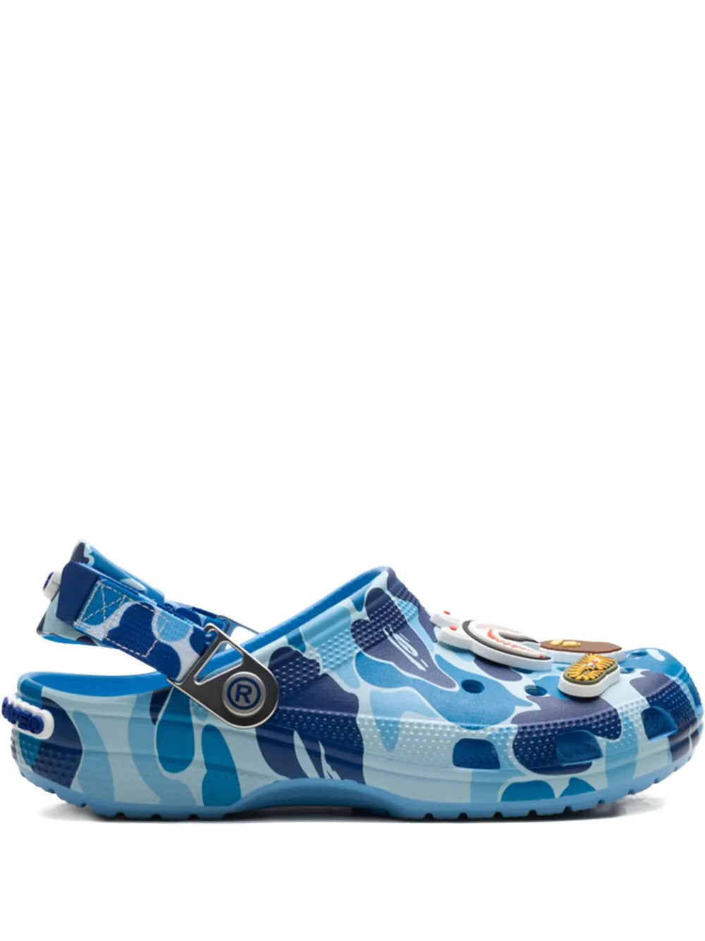 X A Bathing Ape Clog Blue Camo