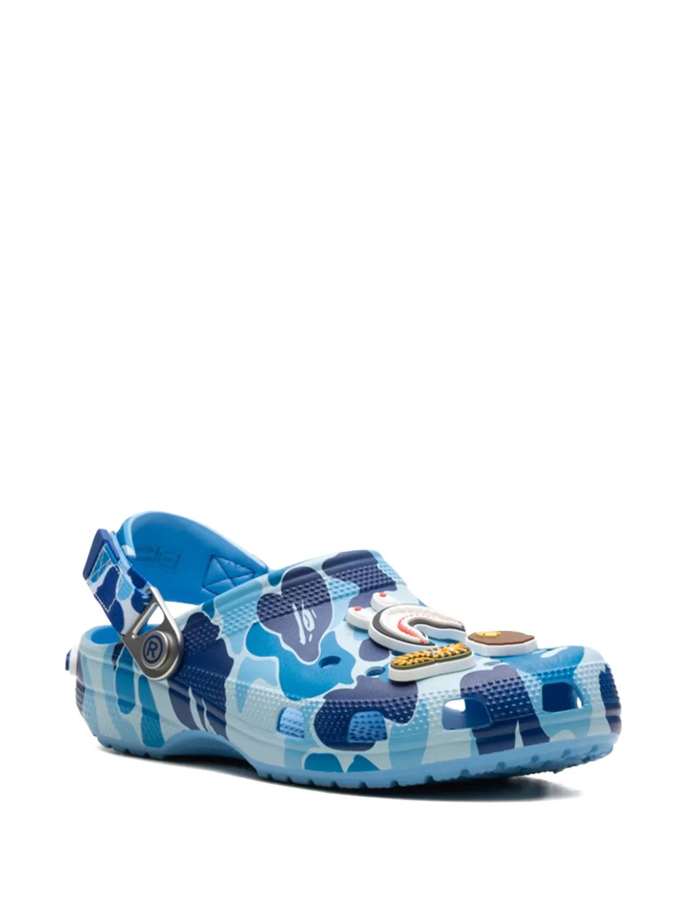 X A Bathing Ape Clog Blue Camo