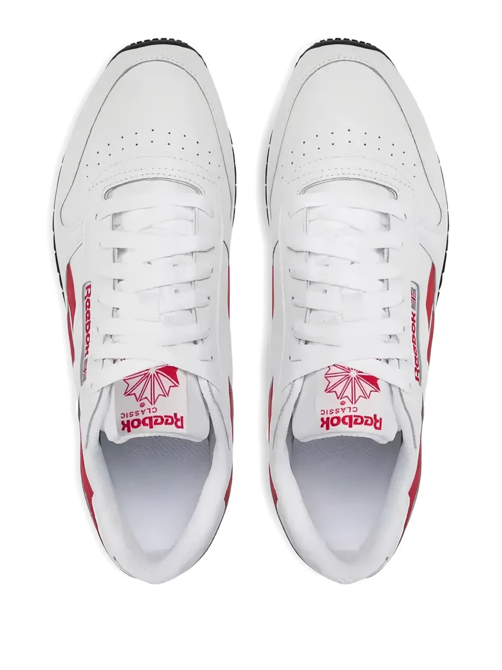 Classic Leather White Vector Red
