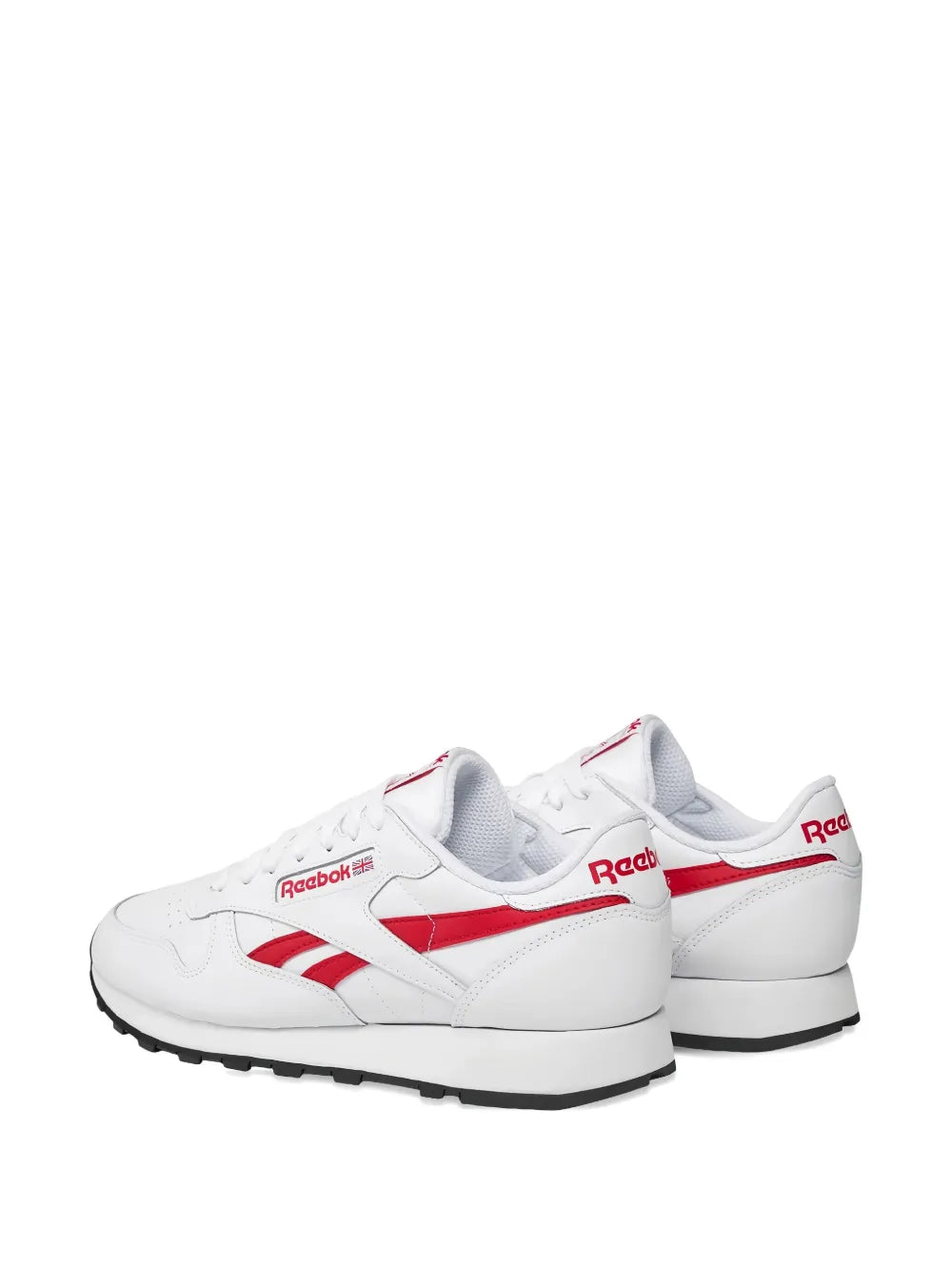 Classic Leather White Vector Red