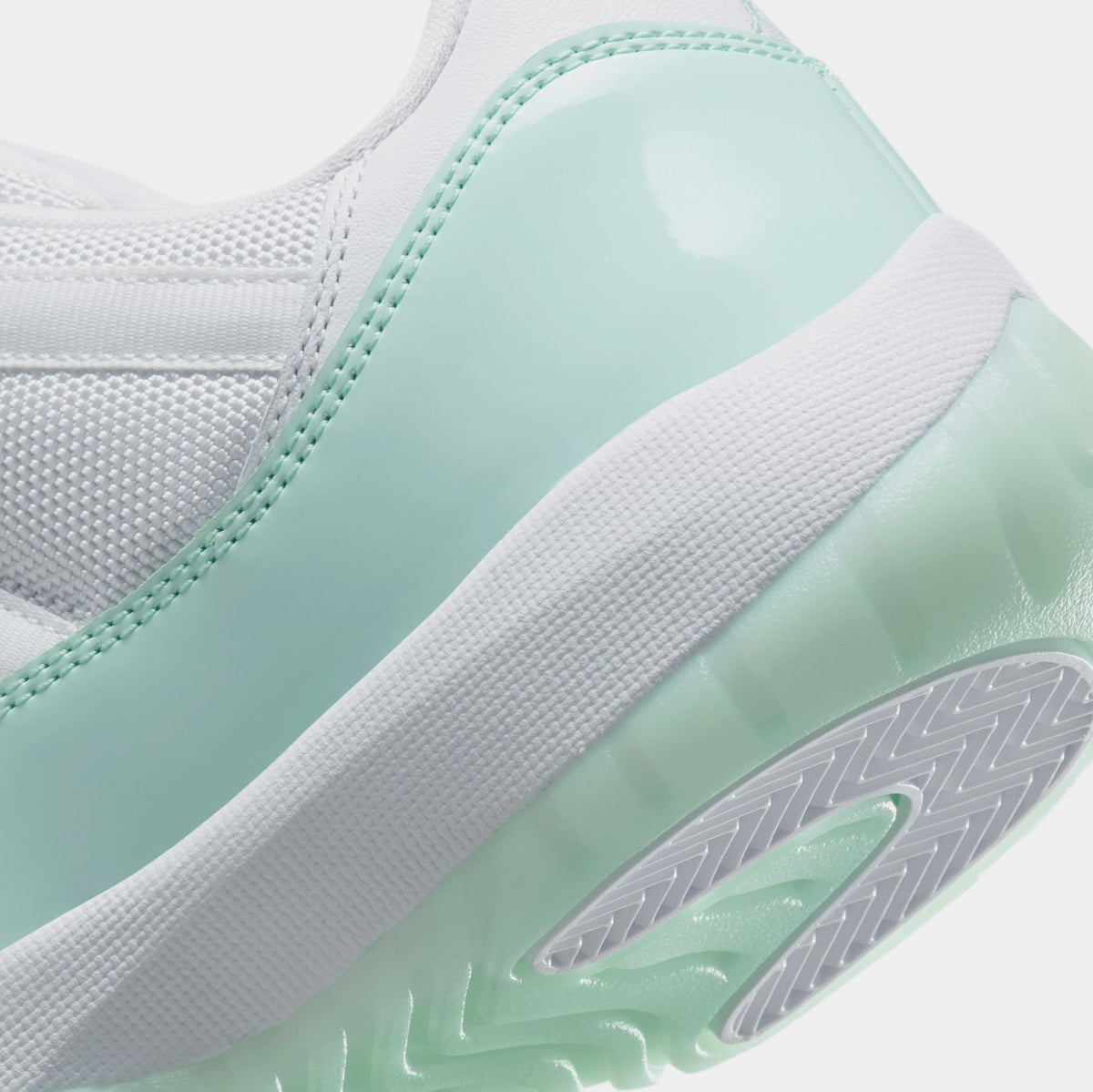 Exclusive Air Jordan 11 Retro Low Igloo Womens Lifestyle Shoes (White/Igloo) — 6 — Lifestyle View