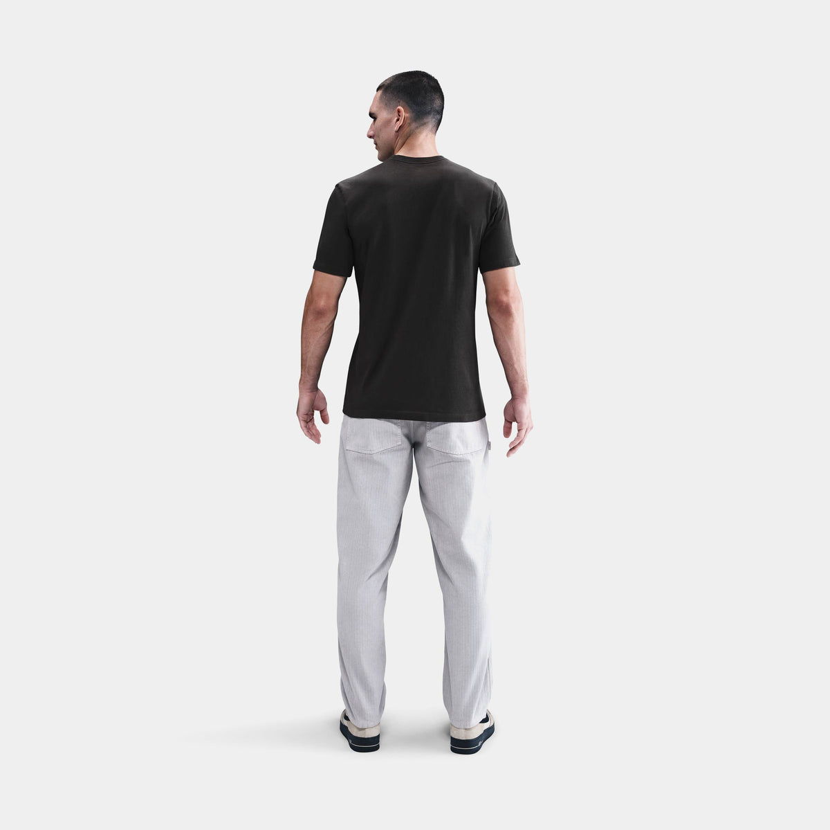Exclusive NSW Soothe Your Sole Graphic Mens Short Sleeve Shirt (Off Noir) — S — Side View