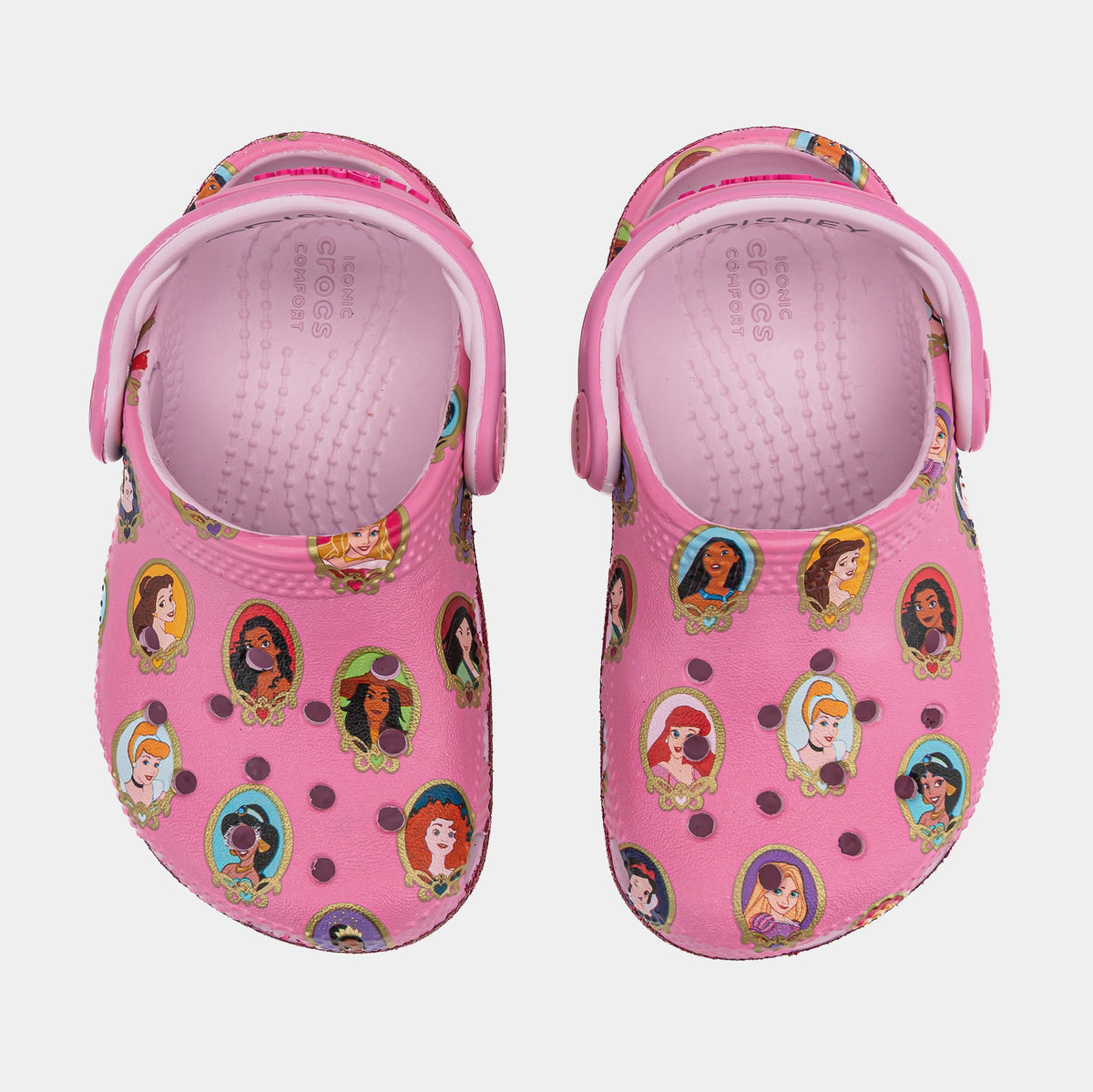 Exclusive Disney Princess Classic Clog Infant Toddler Sandals (Soft Pink) — 4C — Side View