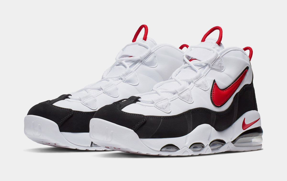 Exclusive Air Max Uptempo 95 Mens Lifestyle Shoes (White/University Red/Black) Final Sale — 6 — Detail View