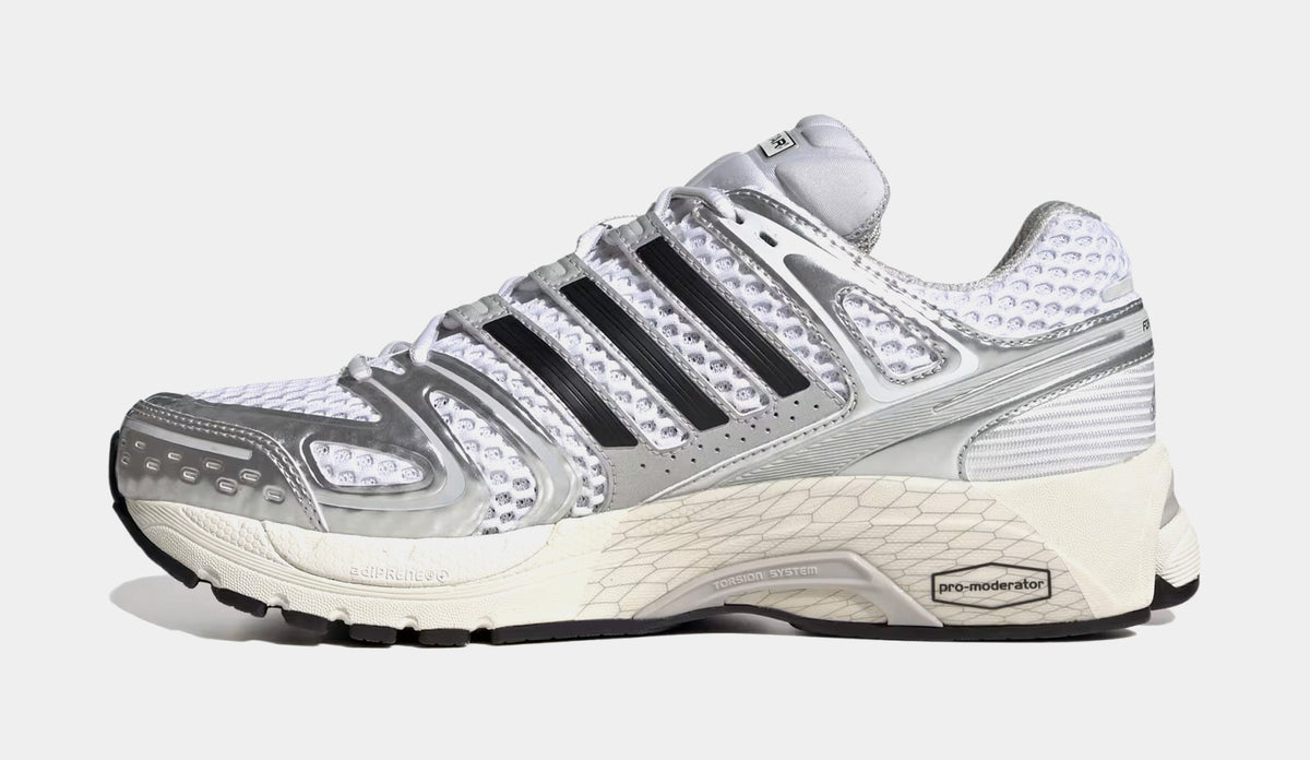 Exclusive Adistar Control 5 Mens Running Shoes (Silver Metallic/Grey One/Core Black) — 4 — Back View