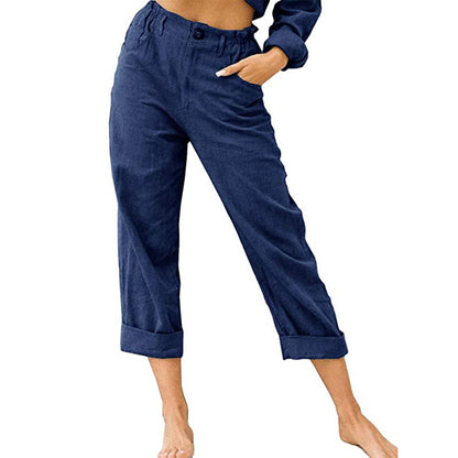 Waist Pants Loose Casual Trousers
