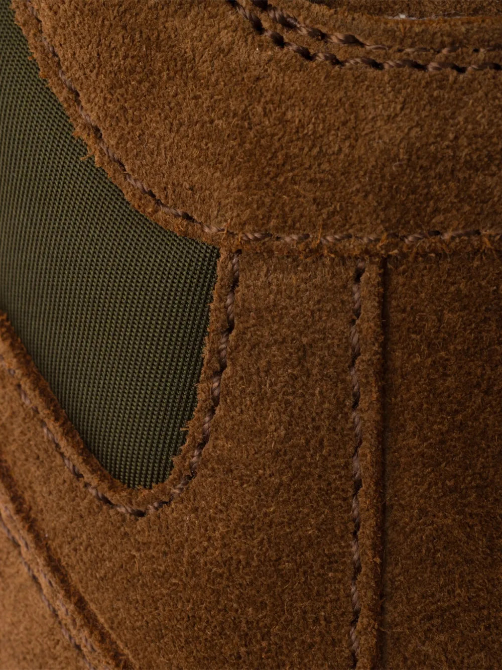 Suede-Panelled Low-Top