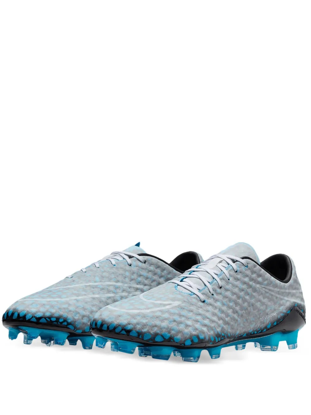 Hypervenom Phantom 1 Fg Black/Blue Fury/Black Cleats