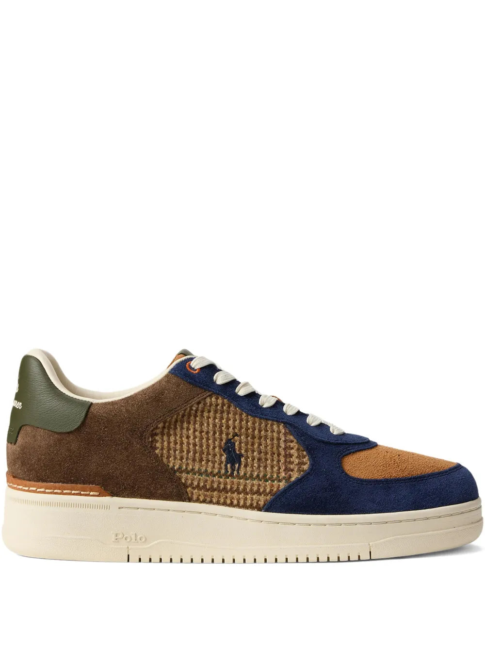 Masters Suede-Panelled Tweed