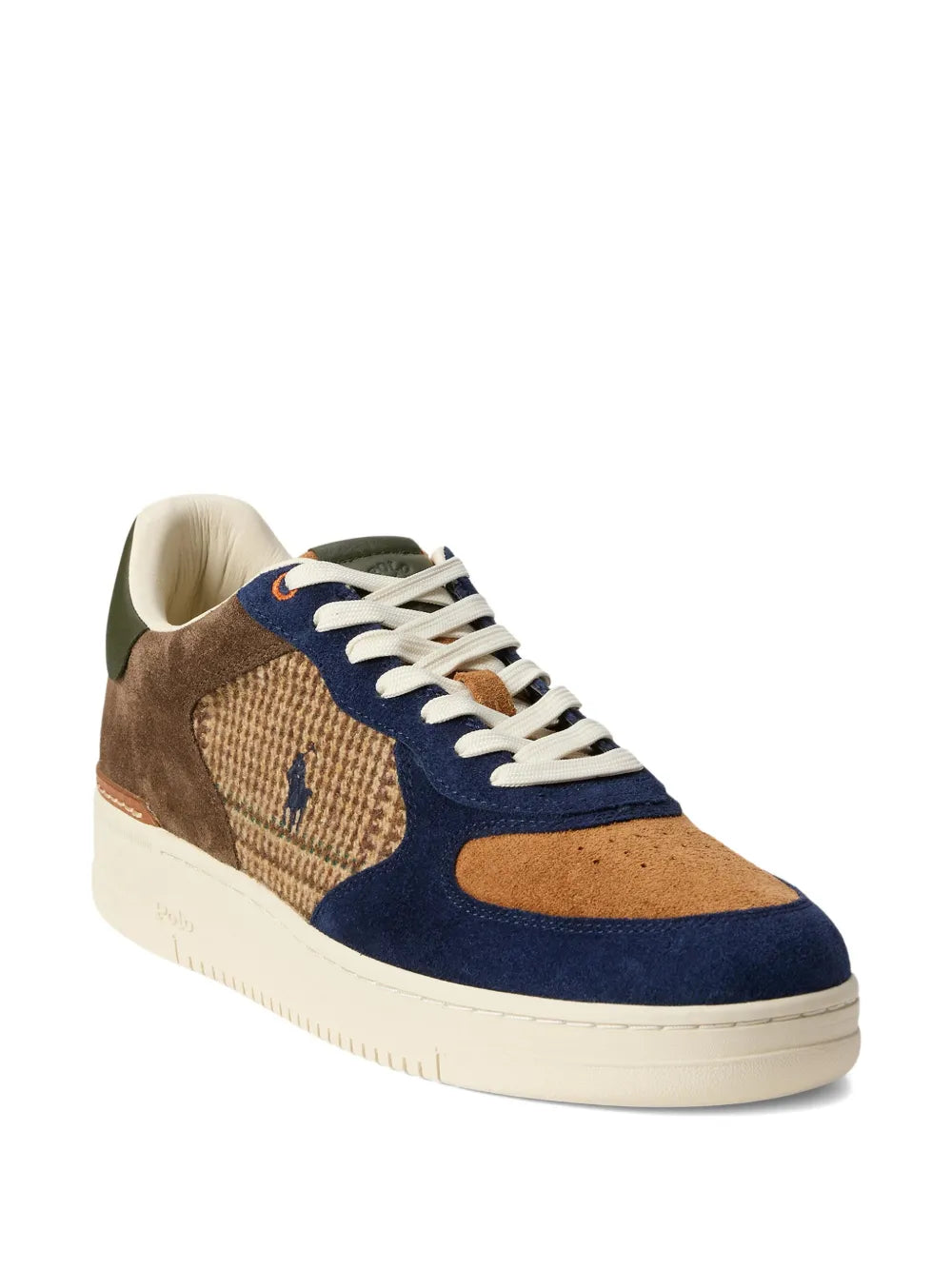Masters Suede-Panelled Tweed