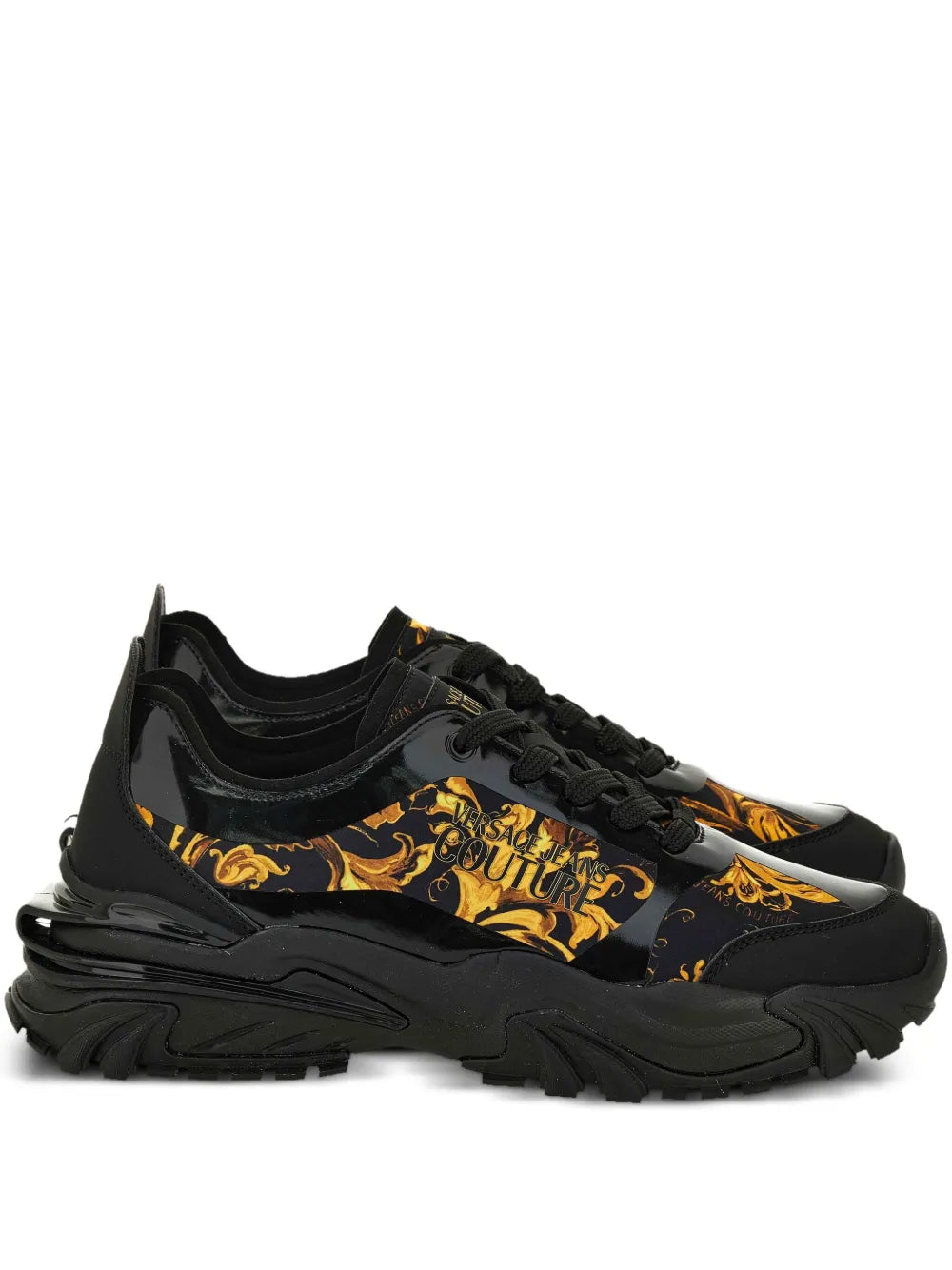Jeans Couture Baroque-Print Trainers