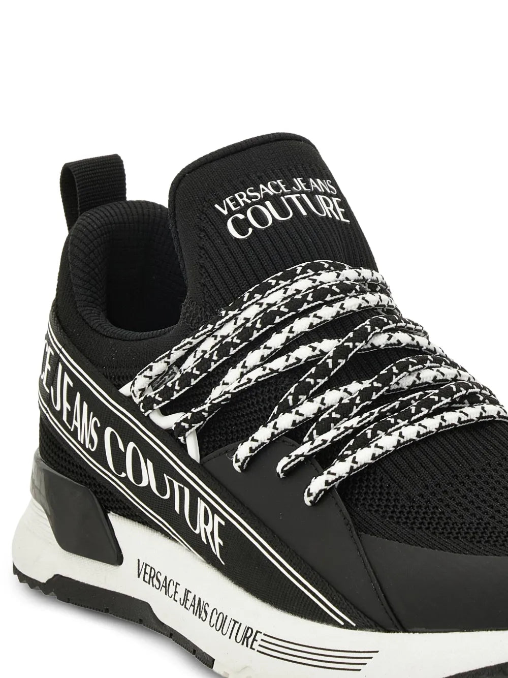 Jeans Couture Lace-Up Logo