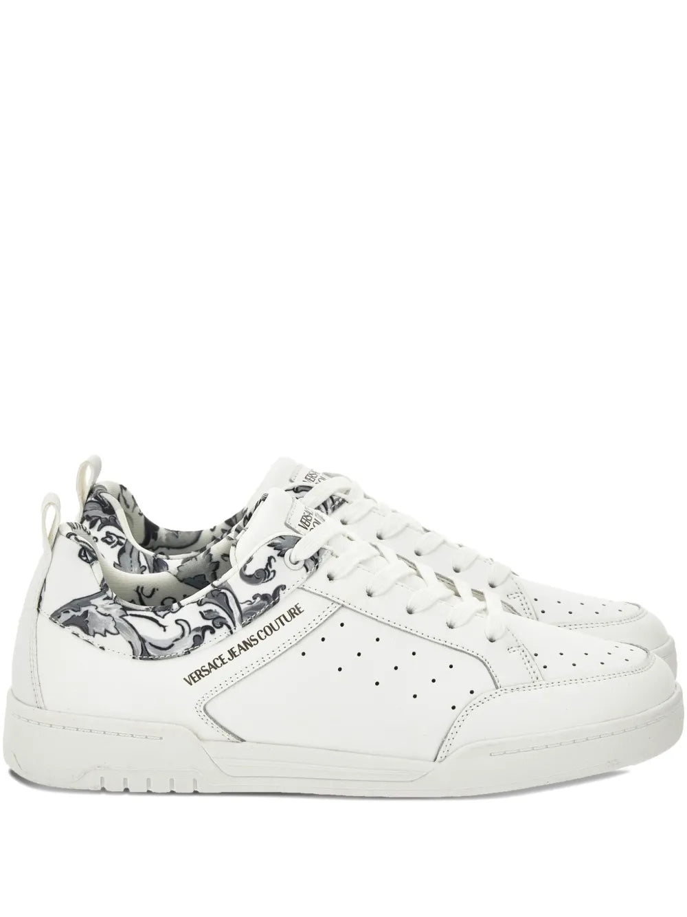 Jeans Couture Barocco-Print Perforated