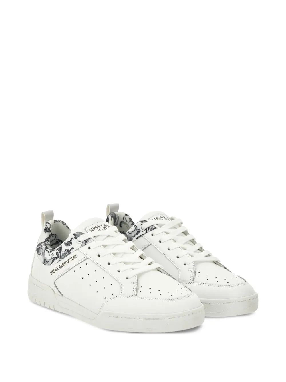 Jeans Couture Barocco-Print Perforated
