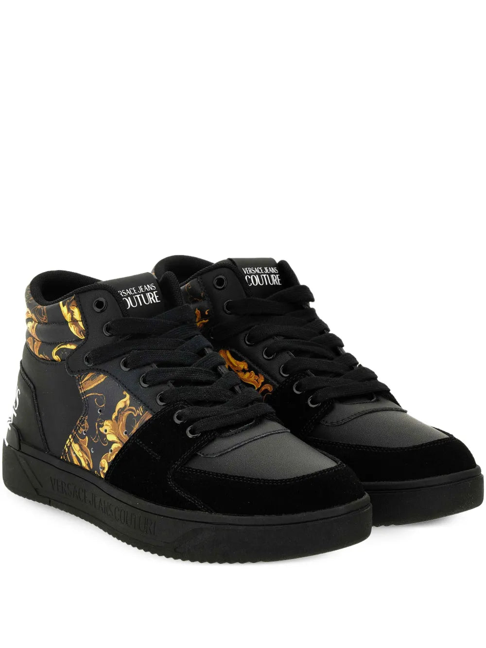 Jeans Couture Barocco-Print High-Top