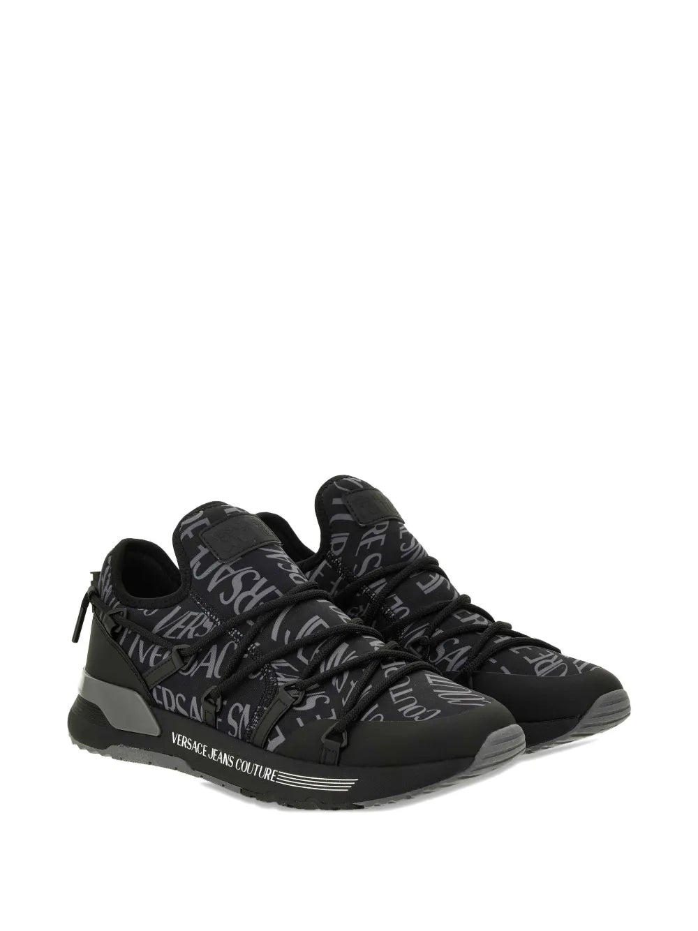 Jeans Couture Logo-Print Lace-Up
