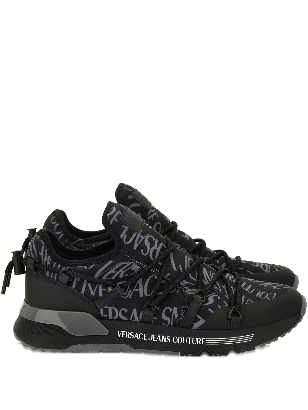 Jeans Couture Logo-Print Lace-Up