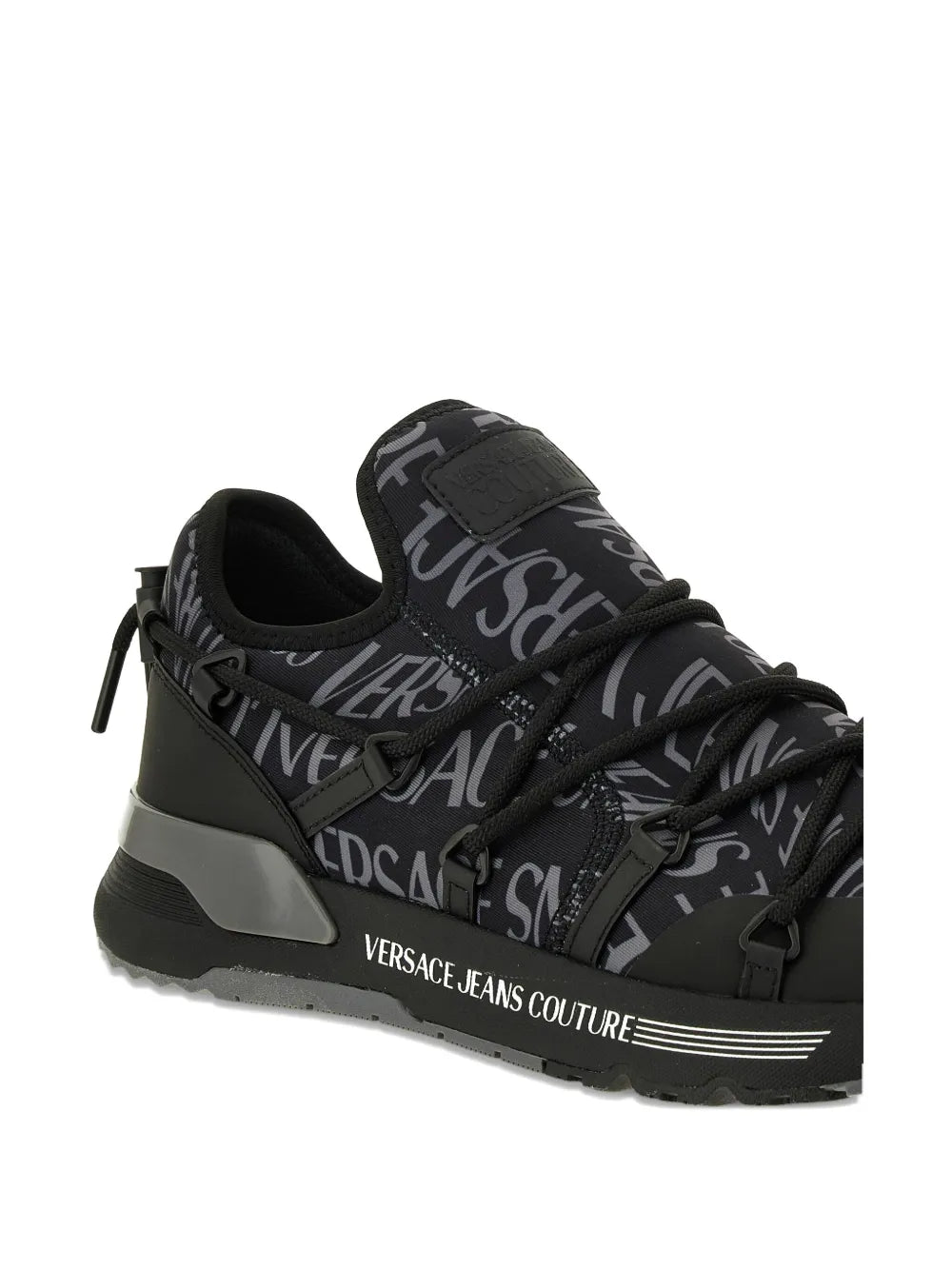 Jeans Couture Logo-Print Lace-Up
