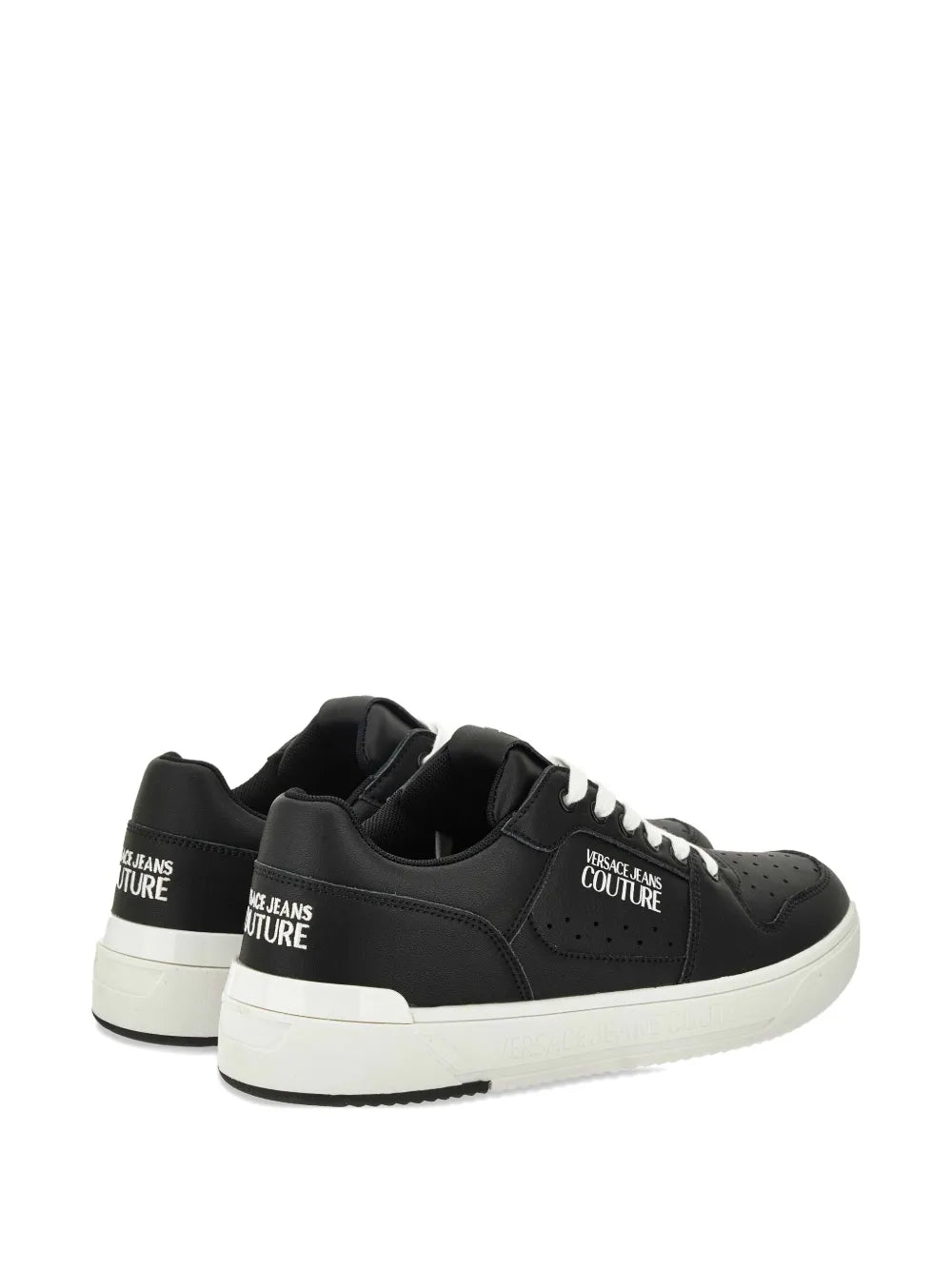 Jeans Couture Logo-Detailed Leather
