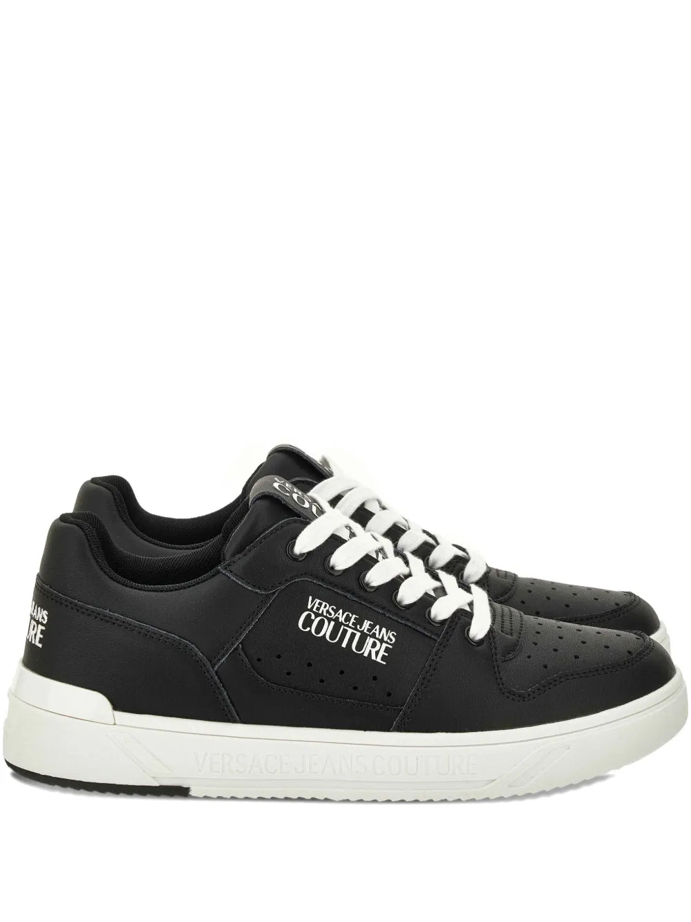 Jeans Couture Logo-Detailed Leather