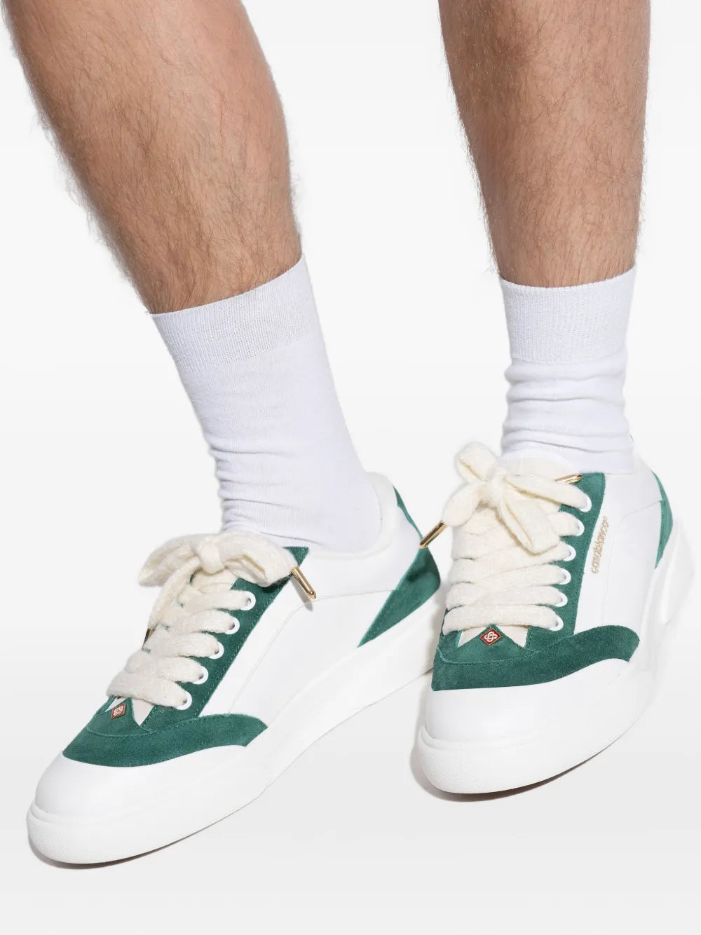 Suede Leather Panelled