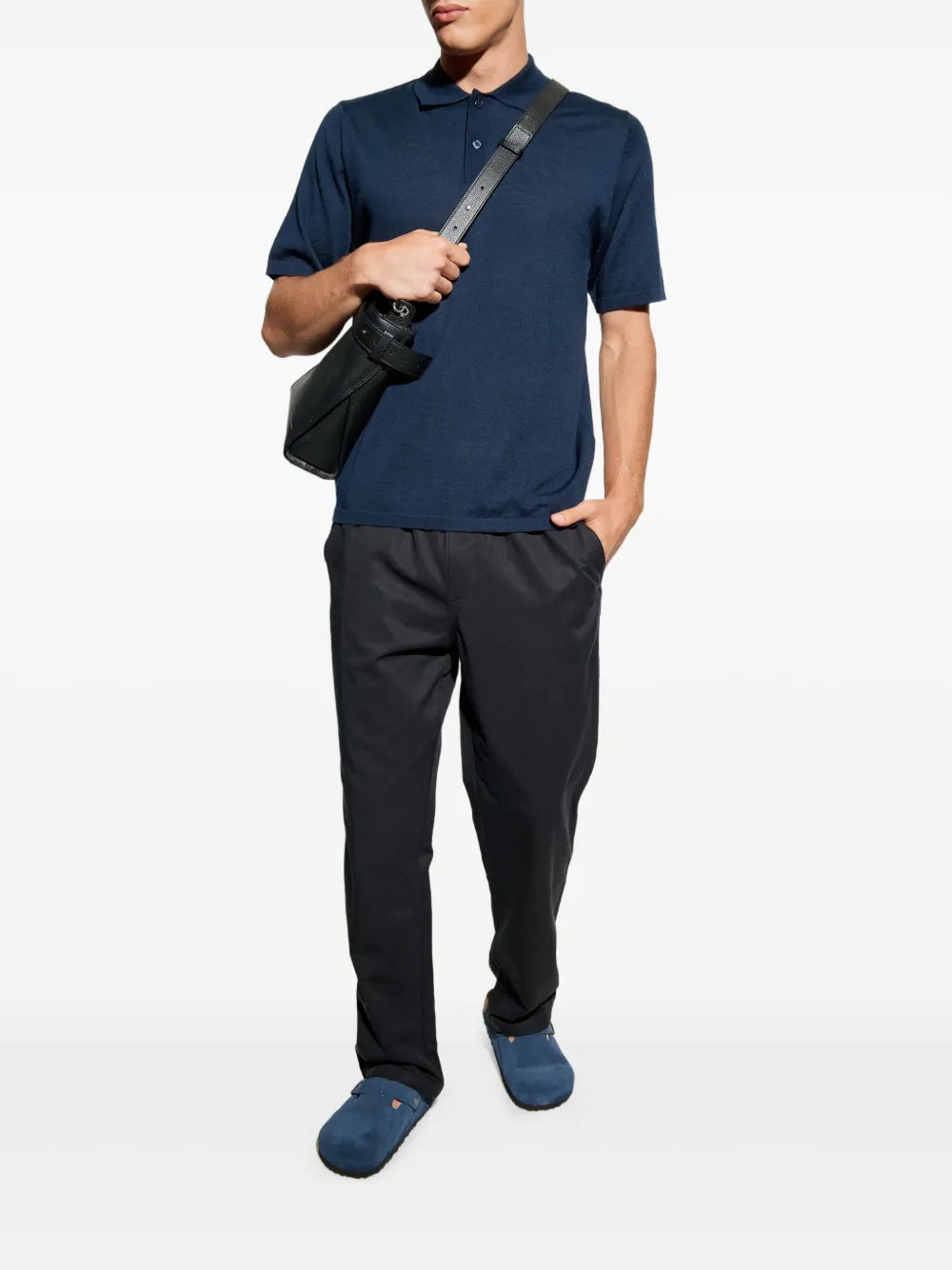 Boston Buckle Suede Slip-Ons