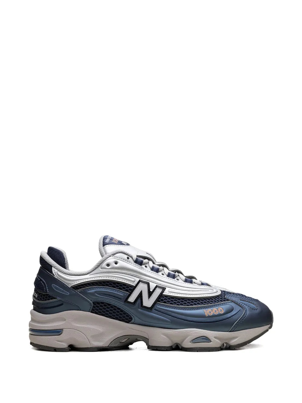 1000 Vintage Indigo/Silver Metallic Trainers