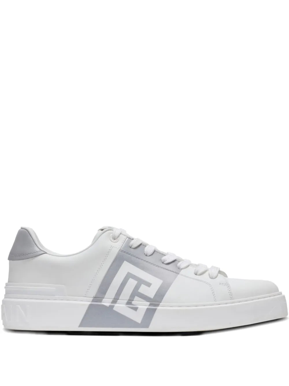 B-Court Logo-Detail Calfskin