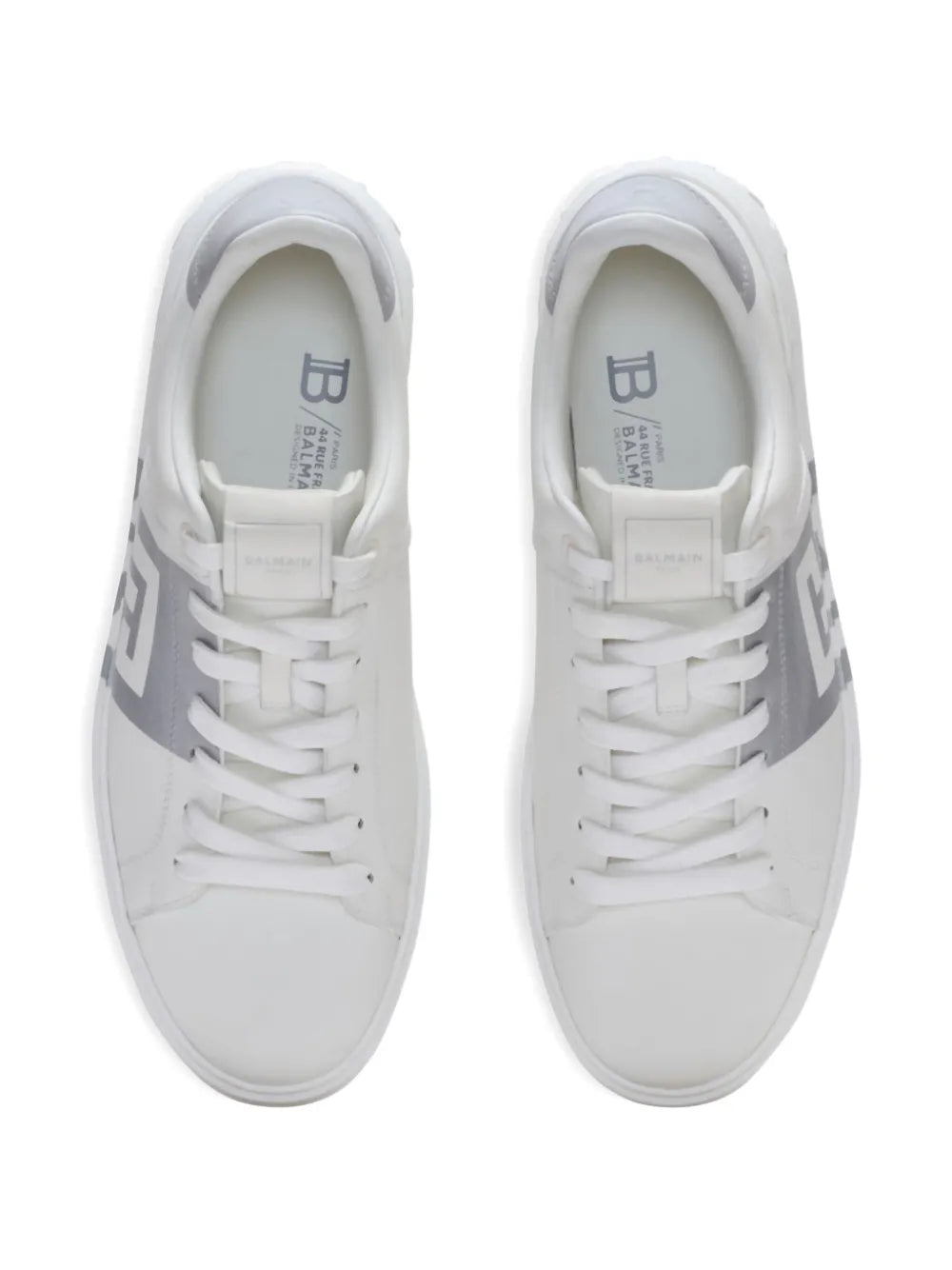 B-Court Logo-Detail Calfskin