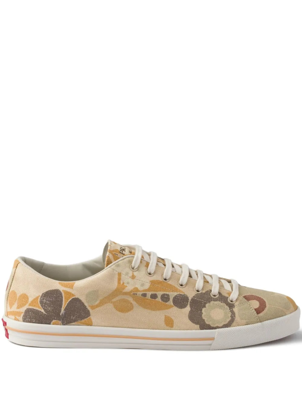 Floral Print Lace-Up
