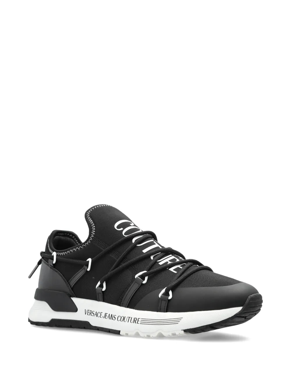 Jeans Couture Lace-Up Logo