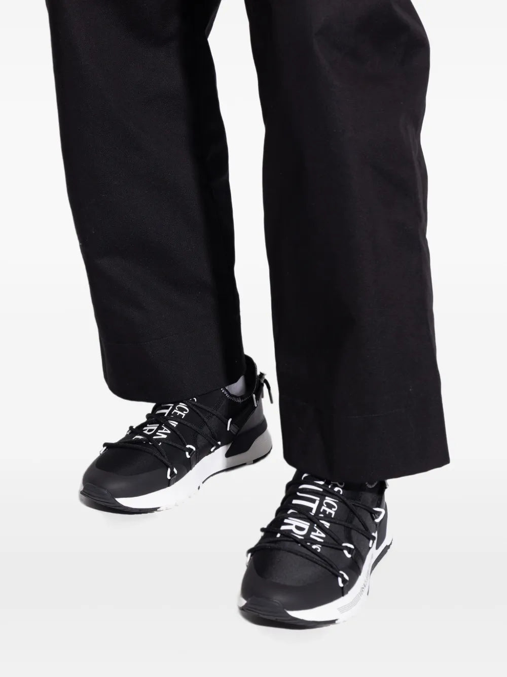 Jeans Couture Lace-Up Logo
