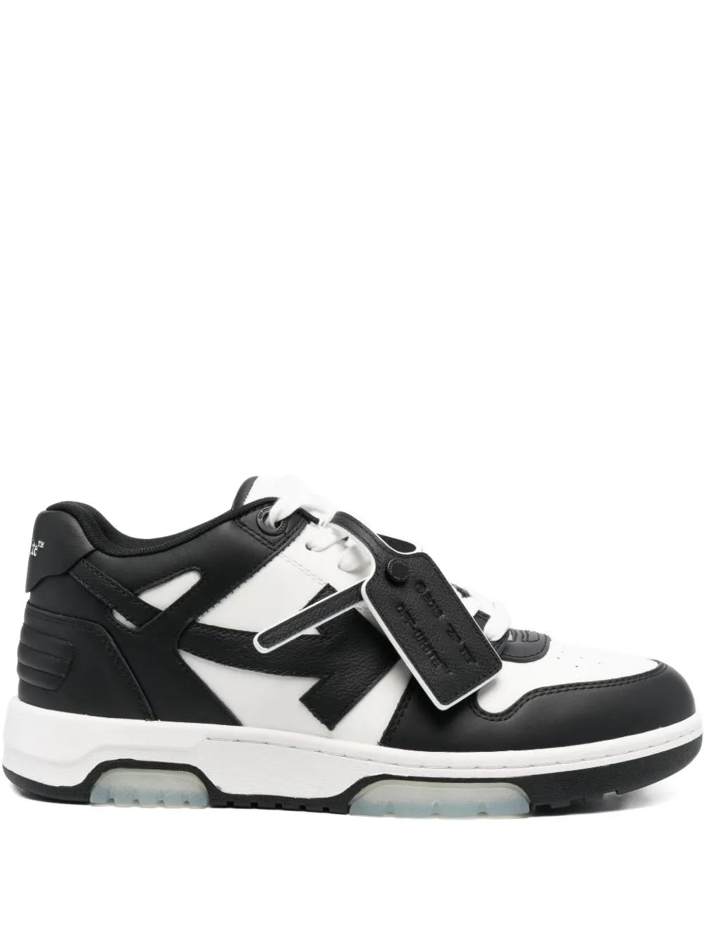 Out Of Office Arrow-Detail Leather Low-Top