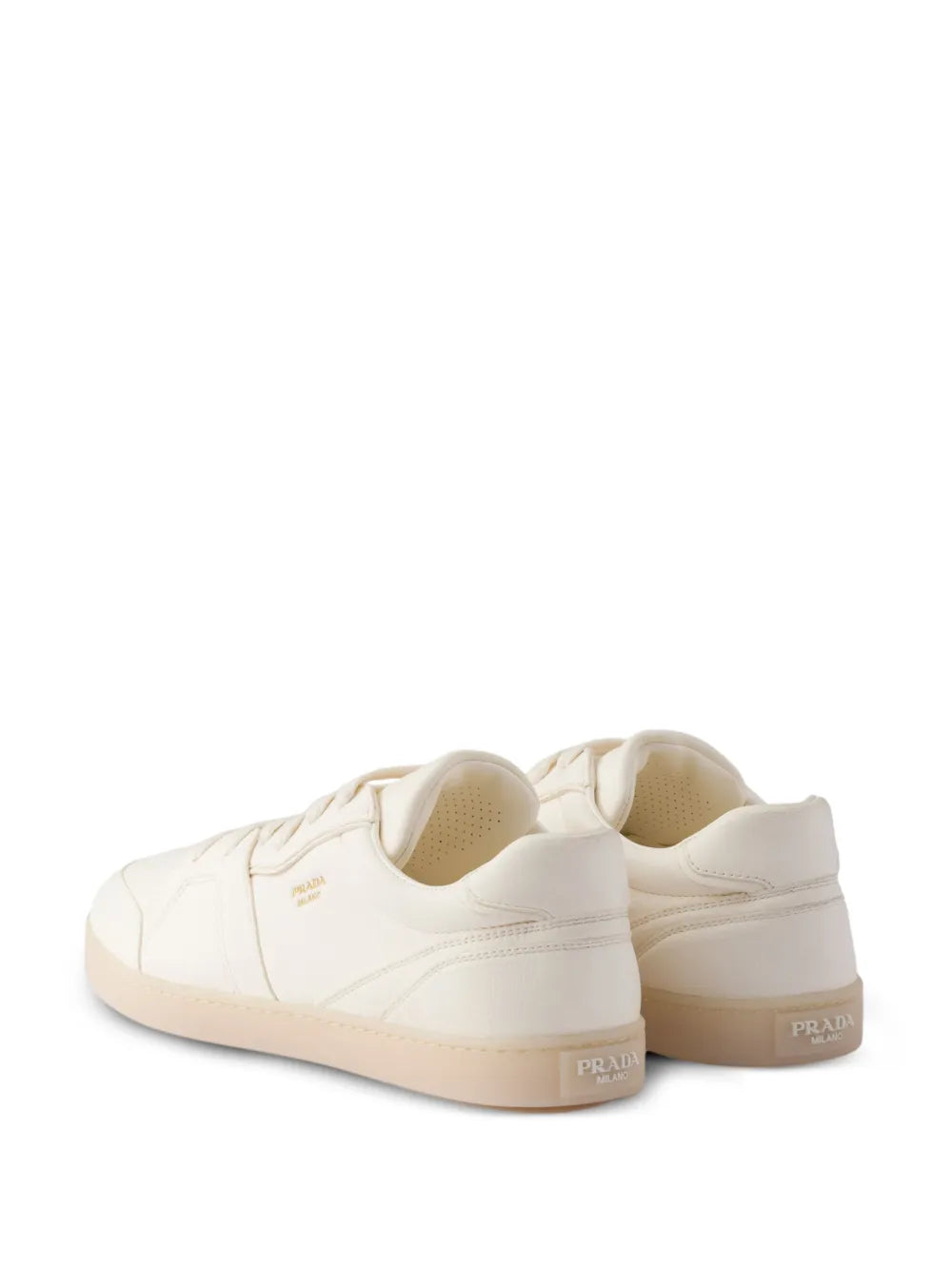 Logo-Print Leather Trainers